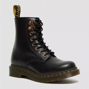 Black lace-up Doc Martens rose gold hardware, Size 9, fits like 8.5 Barely worn.